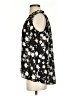 Simply Vera Vera Wang 100% Polyester Floral Black Sleeveless Blouse Size S - photo 5