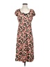 Max Studio Floral Brown Pink Casual Dress Size S (estimated) - photo 1
