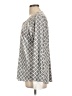 Nautica Gray Long Sleeve Blouse Size L - photo 5