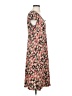 Max Studio Floral Brown Pink Casual Dress Size S (estimated) - photo 4