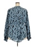 Shein Curve 100% Polyester Blue Long Sleeve Blouse Size 4X - photo 2
