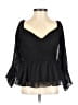 Express Black 3/4 Sleeve Blouse Size S - photo 1