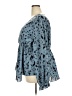 Shein Curve 100% Polyester Blue Long Sleeve Blouse Size 4X - photo 5