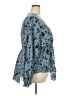 Shein Curve 100% Polyester Blue Long Sleeve Blouse Size 4X - photo 4