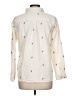 Dylan Hearts Ivory Long Sleeve Button-Down Shirt Size L - photo 2