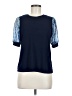 CeCe Blue Short Sleeve Top Size S - photo 1