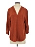 Madison 100% Rayon Orange 3/4 Sleeve Blouse Size S - photo 1