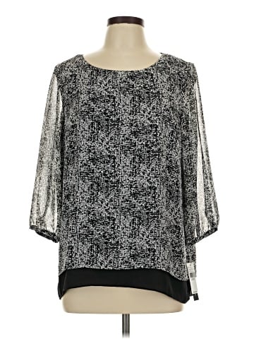 AB Studio 3/4 Sleeve Blouse (view 1)