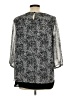 AB Studio 100% Polyester Silver 3/4 Sleeve Blouse Size L - photo 2