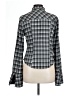 Fashion Nova Plaid Gray Long Sleeve Blouse Size L - photo 2