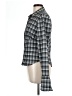 Fashion Nova Plaid Gray Long Sleeve Blouse Size L - photo 5