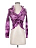 Young Essence 100% Polyester Purple 3/4 Sleeve Blouse Size S - photo 1