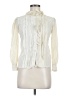 Assorted Brands 100% Silk Ivory Long Sleeve Silk Top Size 5 - 6 - photo 1
