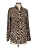 Chico's Animal Print Brown Long Sleeve Blouse Size Sm (0) - photo 1