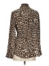 Chico's Animal Print Brown Long Sleeve Blouse Size Sm (0) - photo 2