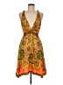 Hale Bob Paisley Orange Cocktail Dress Size M - photo 1