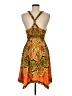 Hale Bob Paisley Orange Cocktail Dress Size M - photo 2