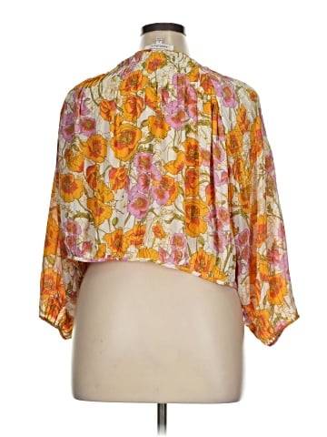 Rose + Olive 3/4 Sleeve Blouse (view 2)