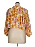 Rose + Olive 100% Polyester Orange 3/4 Sleeve Blouse Size XL - photo 2
