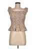 She + Sky Brown Sleeveless Top Size M - photo 1