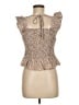 She + Sky Brown Sleeveless Top Size M - photo 2