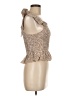 She + Sky Brown Sleeveless Top Size M - photo 4