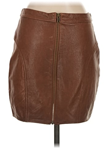 Qi Leather Skirt (view 2)