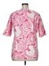 Robert Graham Pink Short Sleeve Blouse Size XL - photo 2
