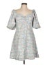 J.ING Floral Blue Casual Dress Size Lg Plus - photo 1