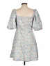 J.ING Floral Blue Casual Dress Size Lg Plus - photo 2