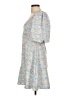 J.ING Floral Blue Casual Dress Size Lg Plus - photo 5