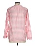 Talbots 100% Cotton Checkered-gingham Pink Long Sleeve Blouse Size M - photo 2