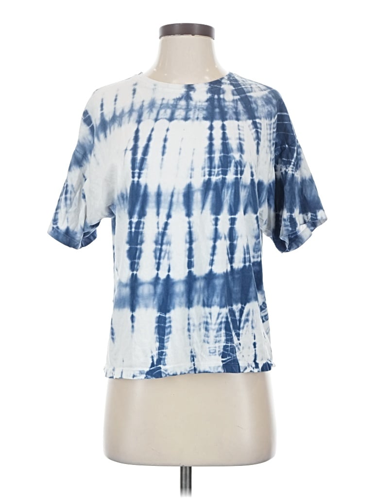 Pre-owned Mng Short Sleeve T-shirt In Blue