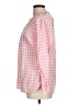 Talbots 100% Cotton Checkered-gingham Pink Long Sleeve Blouse Size M - photo 5