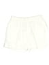 MNG 100% Cotton Solid Ivory Shorts Size 7 - photo 1