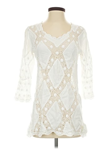 Sigrid Olsen 3/4 Sleeve Top (view 1)