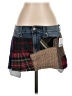 Denizen from Levi's Plaid Blue Denim Skirt Size S - photo 1