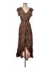 Grecerelle Paisley Brown Casual Dress Size S - photo 1