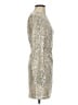AaKaa Metallic Silver Cocktail Dress Size S - photo 4