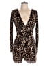 Assorted Brands Animal Print Brown Romper Size L (estimated) - photo 1