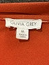 Olivia Grey Solid Orange Cocktail Dress Size M - photo 7