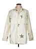 Elan 100% Cotton Stars Ivory Raincoat Size M - photo 1