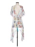 Lime 100% Polyester Blue Kimono Size S (estimated) - photo 1