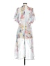 Lime 100% Polyester Blue Kimono Size S (estimated) - photo 2