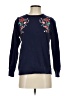 Laura Scott Floral Blue Pullover Sweater Size S - photo 1