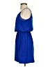 Express 100% Polyester Solid Blue Casual Dress Size XS - photo 5
