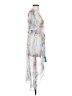Lime 100% Polyester Blue Kimono Size S (estimated) - photo 4