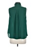 Ann Taylor 100% Polyester Green Sleeveless Blouse Size M - photo 2