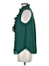 Ann Taylor 100% Polyester Green Sleeveless Blouse Size M - photo 5