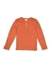 Splendid Orange Long Sleeve Henley Size 7 - photo 1